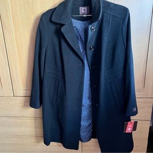 Brand New Anne Klein black cashmere blend coat BNWT